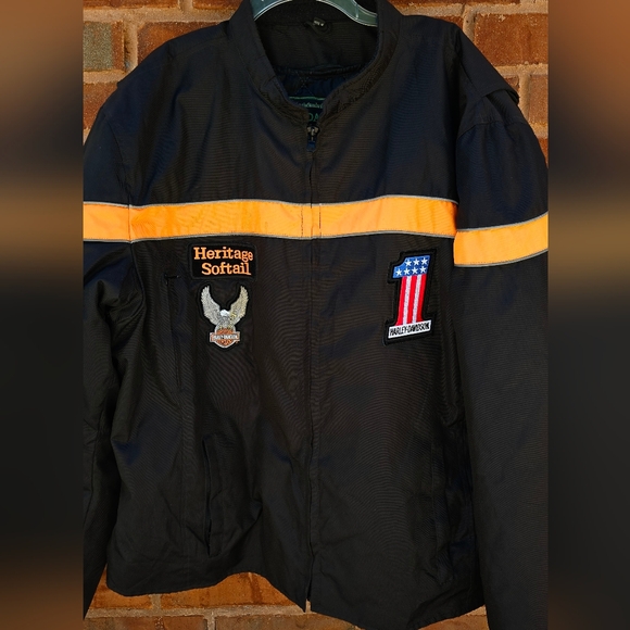Harley Davidson Motorcycle Heritage Softail Daniel Donovan Jacket Biker Coat 4XL - Picture 2 of 16